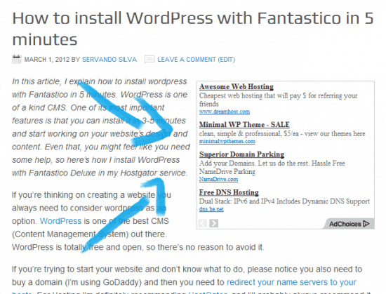 How to add adsense to wordpress Example