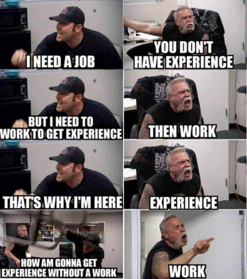 work experience paradox