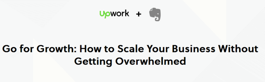 content marketing collaboration - evernote and upwork